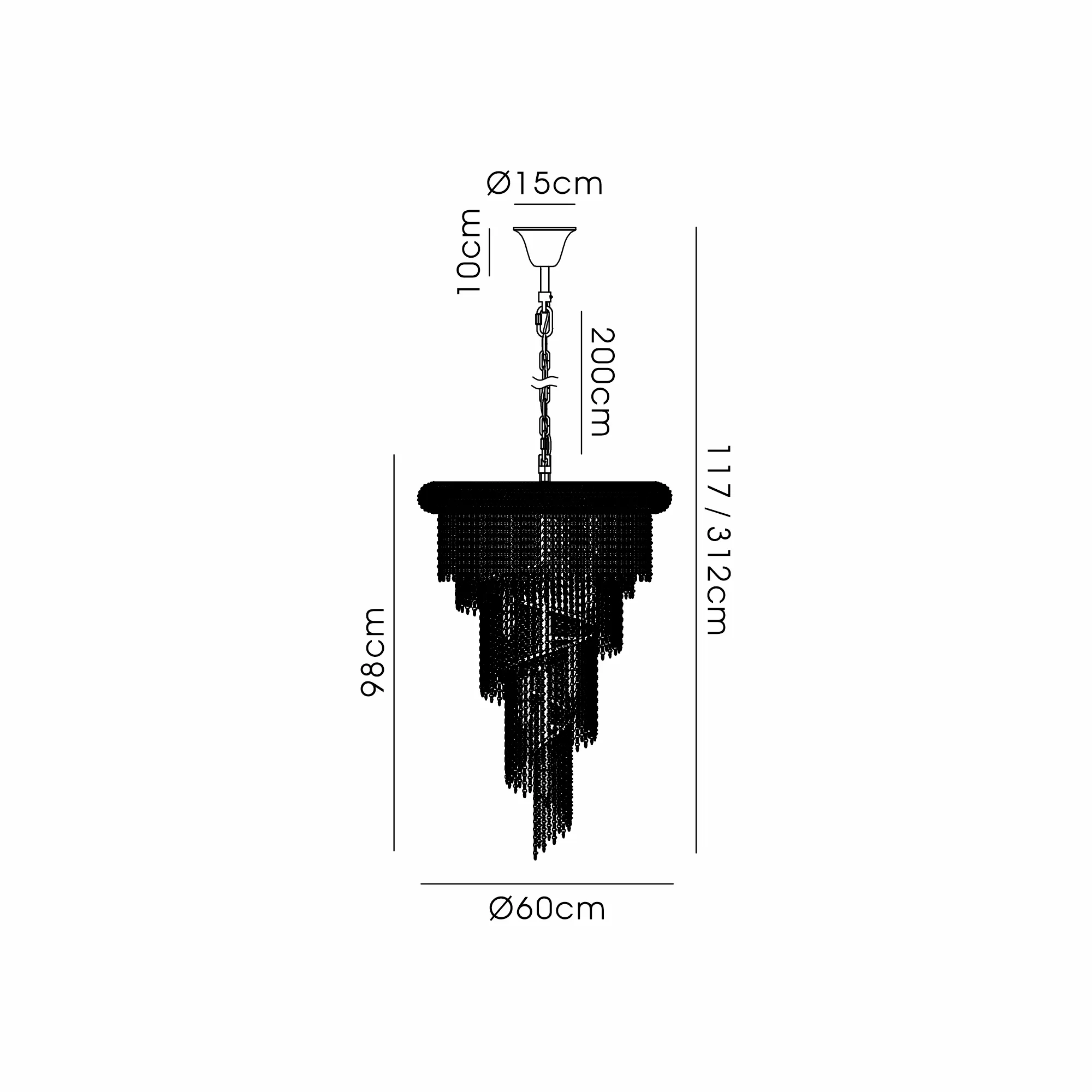 Alexandra Gold Crystal Ceiling Lights Diyas Statement Crystal Fittings
